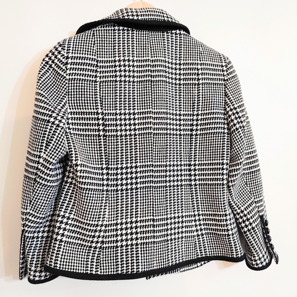 Houndstooth 3/4 sleeve jacket - Picture 2 of 2